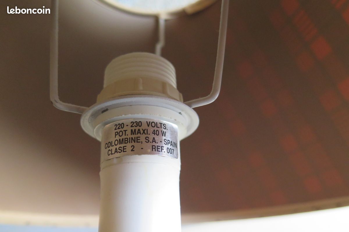Lampe de chevet avec abat-jour (jcg37) (image 2)