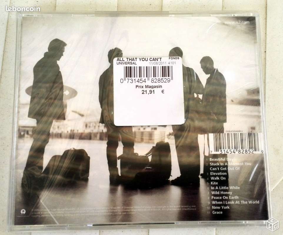 Cd U2 All That You Can't Leave Behind (image 2)