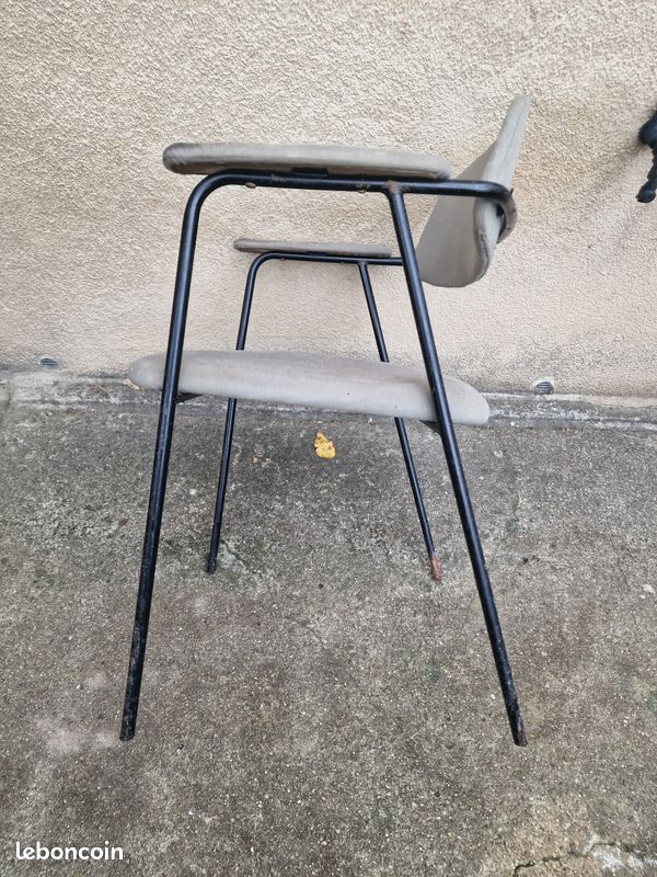 Fauteuil steiner annees 50 a retapisser (image 3)