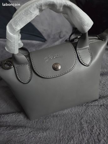 Sac à Main Hunting World Gris Marine Femme - Authentique - Occasion Très Bon état