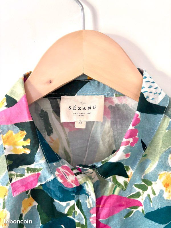 Chemise Pierro Sézane comme neuve taille 36 (image 4)