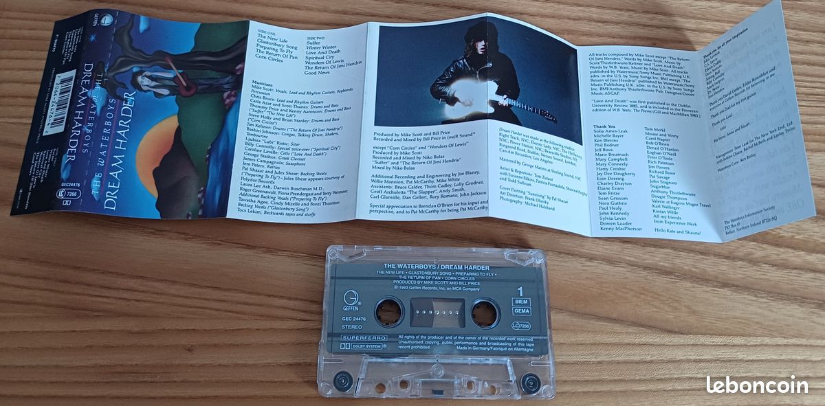 The Waterboys cassette originale 1993 Dream Harder (image 2)