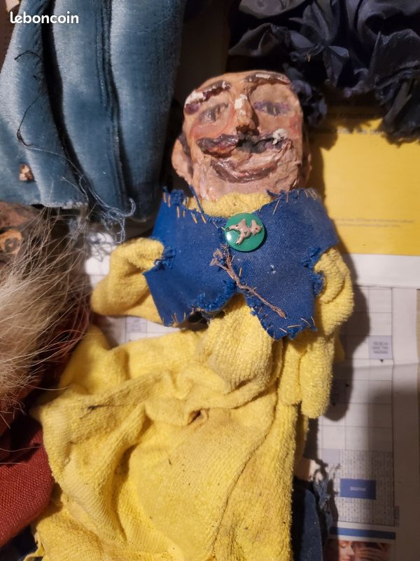 ANCIENNE MARIONNETTE JEUNE FEMME THEATRE GUIGNOL Années 50/60 EUR 18,00