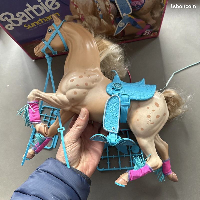 Barbie Sun Runner Horse Western Fun Vintage 1989 Dans Sa Boîte Scellée D'origine