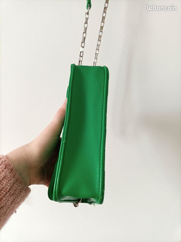 Handbag Sac Avec Chaine Bershka Sacoche Verte Femme Bershka