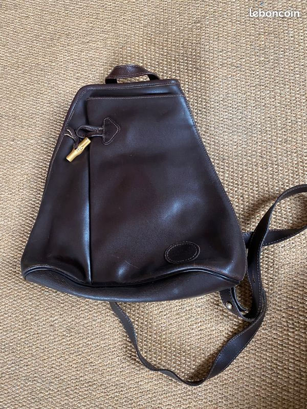 Sac à main cuir Longchamp roseau modèle triangle Accessoires