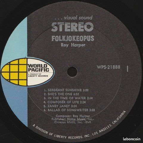 Vends disque roy harper (image 2)