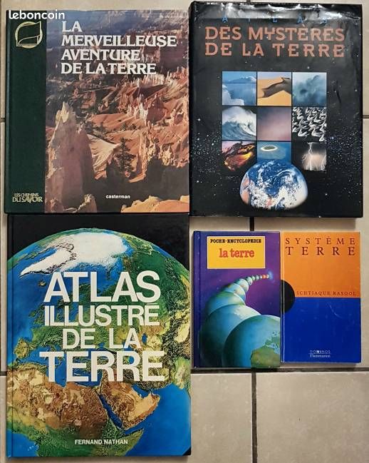 Lot de 5 livres sur la terre (image 1)