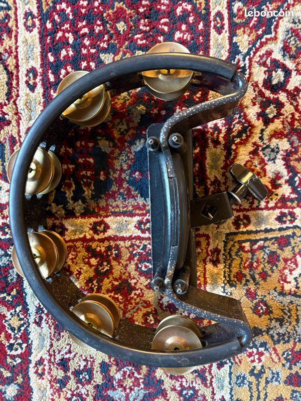 Tambourin Pearl Demi Lune - Laiton + Fixation (image 2)
