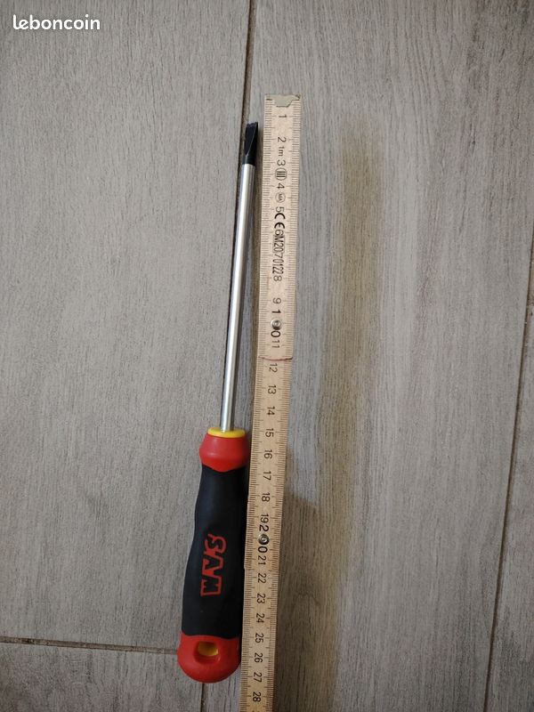 Tournevis Plat NEO 6,5x150 Mm – Lame S2, Manche Robuste, Référence 04-015