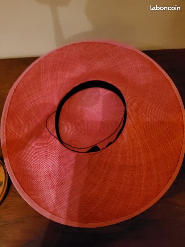 Chapeau De Cérémonie/solaire En Paille Multicolore Taille M - Neuf Avec étiquettes