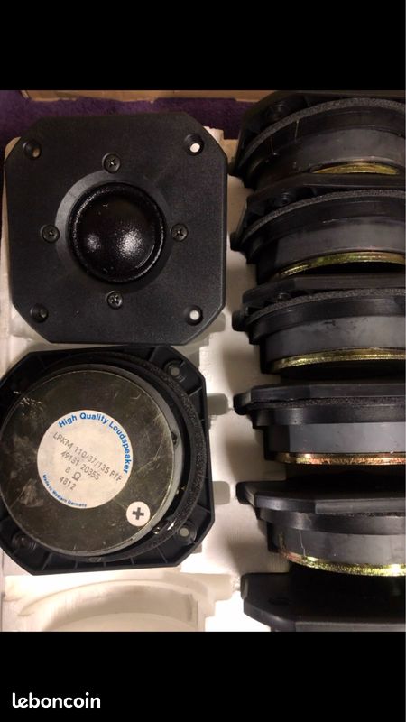 Lot Enceintes haut parleur médium itt pour 3A LPKM 110/37/135 FTF (image 1)