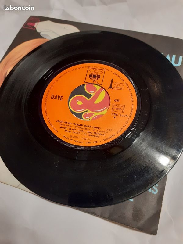 Disque 45 tours Dave (image 2)