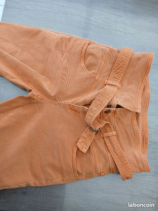 Pantalon orange Promod T38 (image 3)