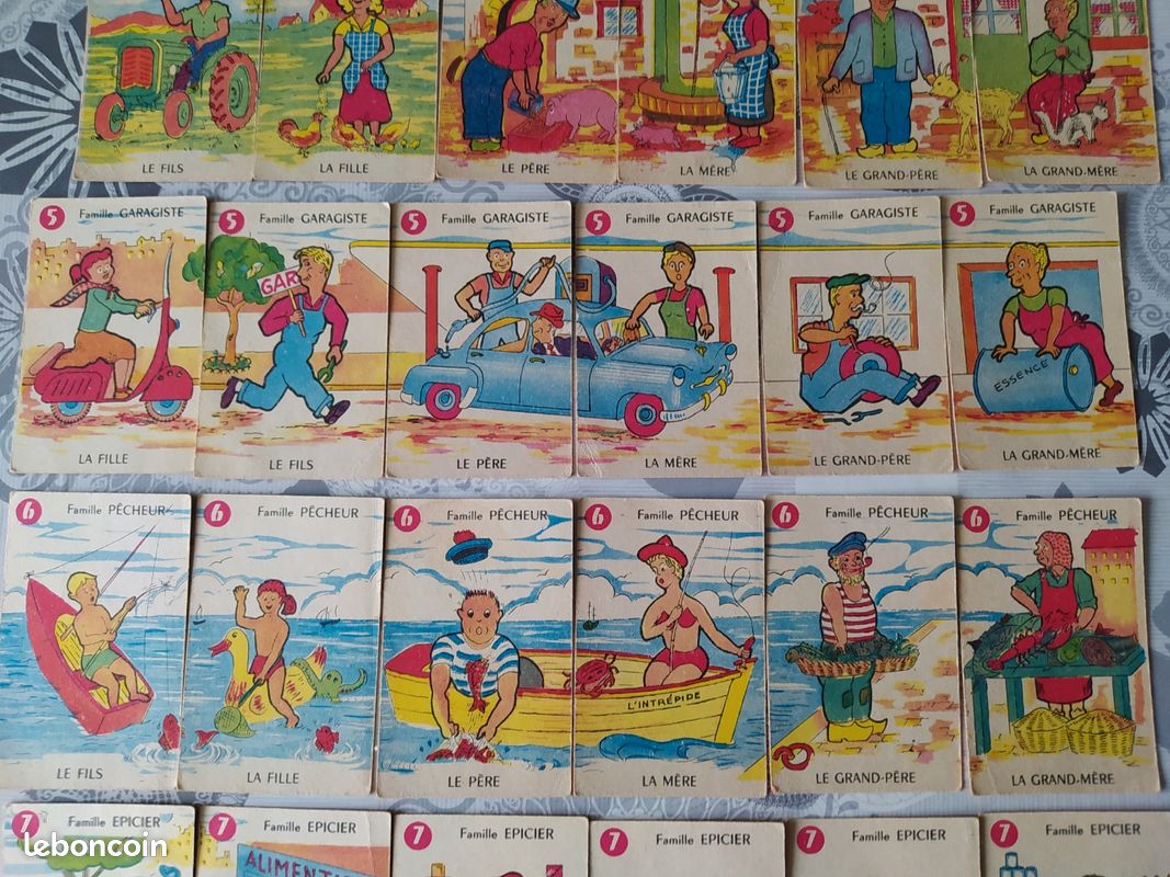 ANCIEN JEU DES 7 Familles .........Animaux Sauvages EUR 4,00 - FR