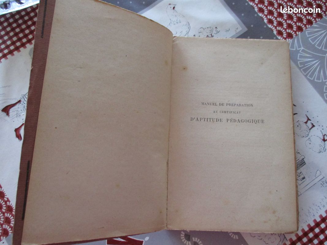 Manuel de préparation au Certificat d'Aptitude Pédagogique 1ère partie/ épreuve écrite/1920 / Augé et Bain (image 8)