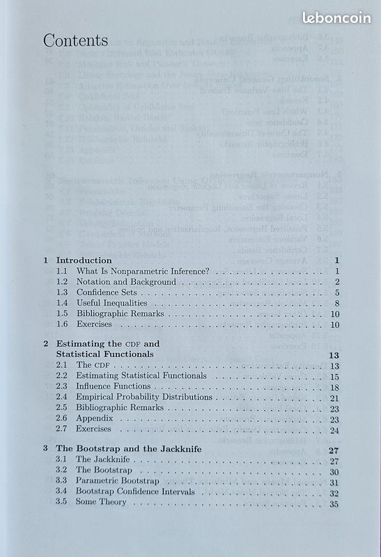 All of Nonparametric Statistics, Larry Wasserman, Springer 2006 (image 9)