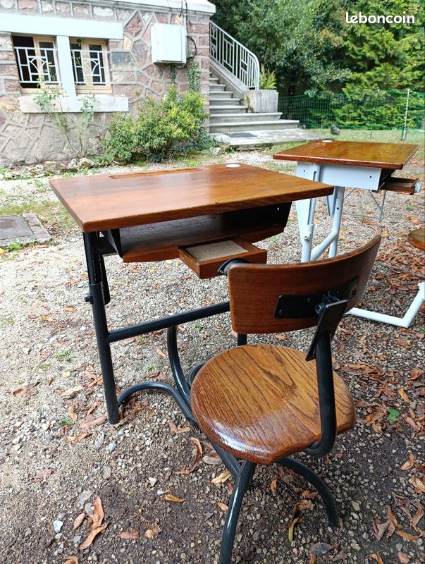 Pupitres d'école ancien (image 5)