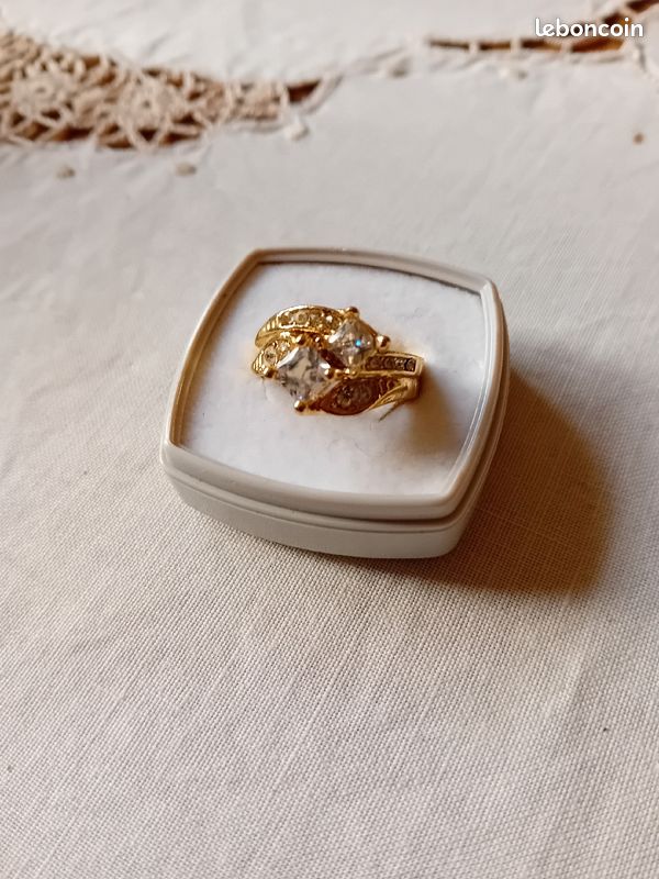 Bague vermeille argent or (image 1)