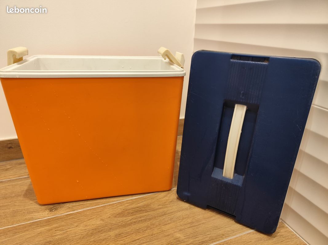 Glacière vintage orange (image 1)