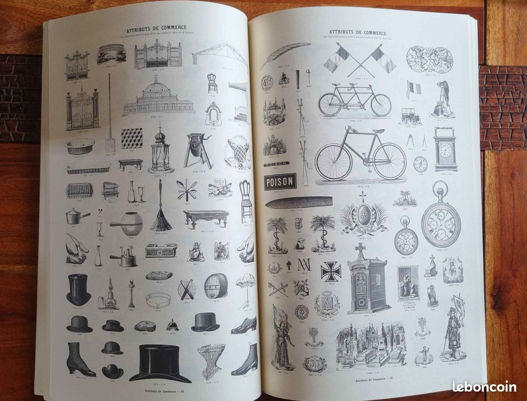 Livre album vignettes typographiques de 1830 à 1895 / éditions Ramsay 1986 / NEUF (image 5)