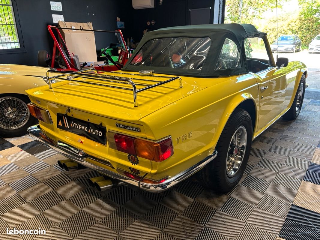 Roadster anglais Triumph TR6 2,5 6 cylindres double Carburateurs Stromberg, très belle look unique (image 4)