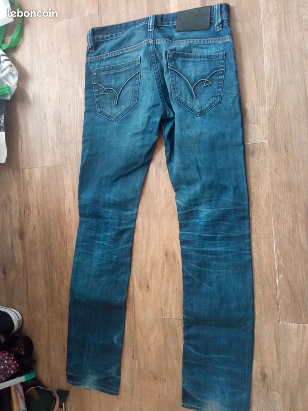 Kaporal jeans Marine foncé nuit bleu délavé demi slim taille us 28 K5 78 quality pantalon (image 2)