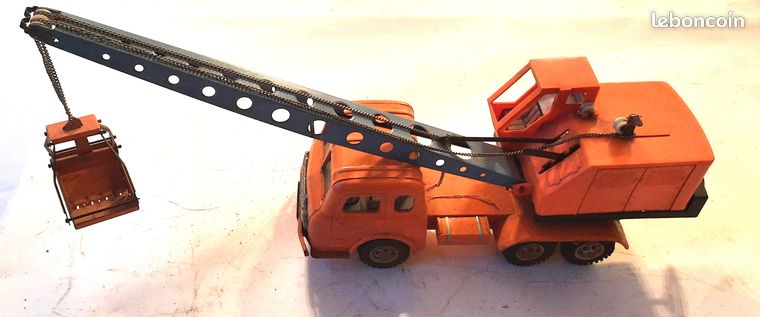 Ancien Jouet – Camion Grue Geyper Avec Boîte D’origine – Années 60 – Made In Spain