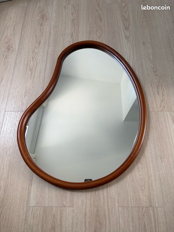 Miroir design forme organique neuf (style goutte) – 85x65 cm (image 1)
