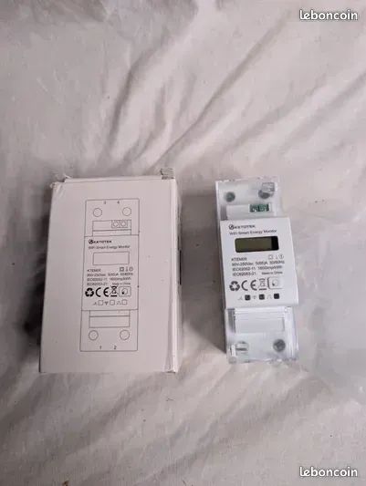 KETOTEK KTEM06 WiFi Compteur d'Énergie Monophasé Rail Din Compteur électrique Numérique AC 5(65) A 90-250V Wattmetre Livraison possible (image 1)