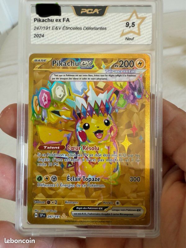 Pikachu Gold 247/191 SSP PCA 9.5 - Collection