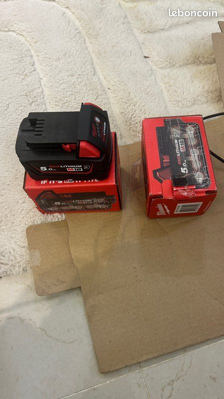 2 batteries Milwaukee M18 5.0Ah (image 1)