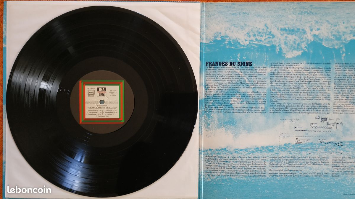 Disque LP G. Reibel "Granulations" ... (image 3)