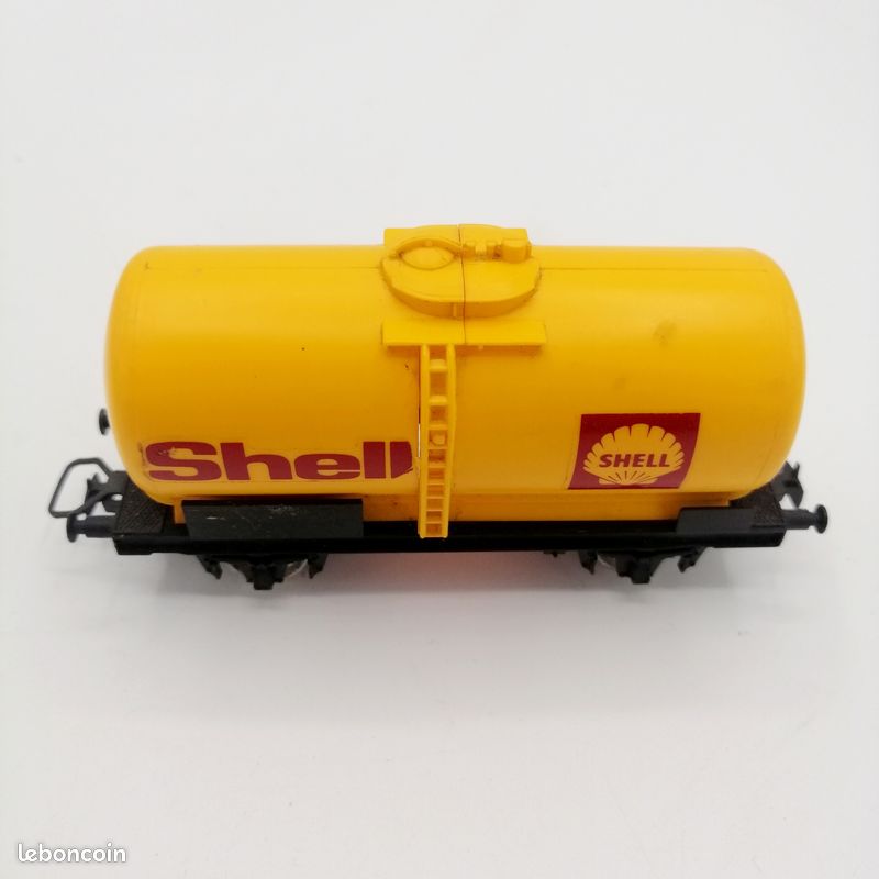 Lot De 4 Wagons-citernes SMCF échelle HO - ESSO, SHELL, AVIA - Vintage Boîtes D'origine