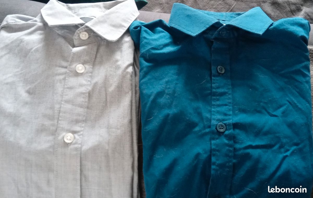 Costume noir ado et 2 chemises (image 1)