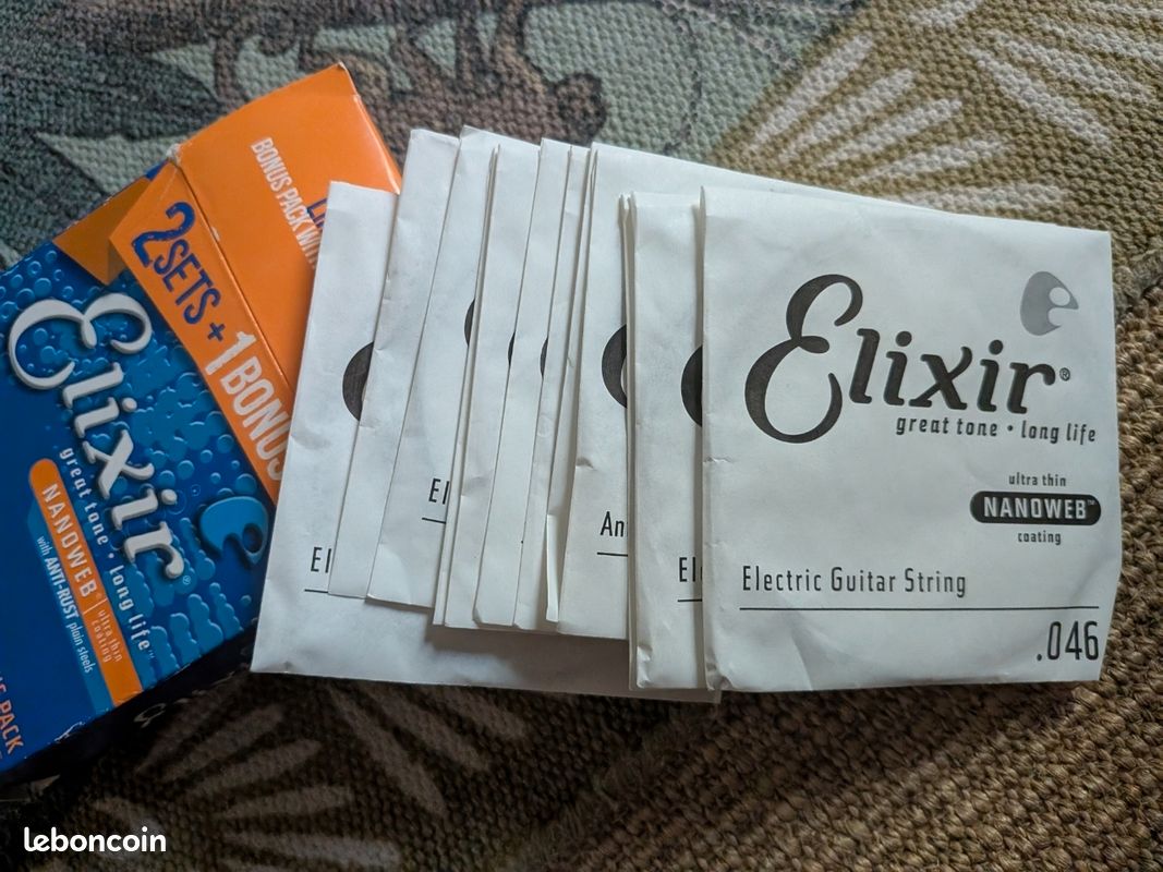 Vends jeux de cordes guitare 10/46 elixir (image 2)