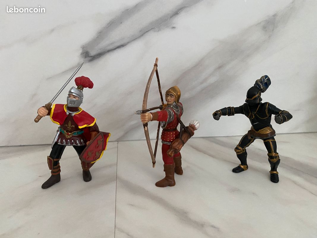 Lot Papo Chevaliers Médiévaux + Chevaux + Magicien + Catapulte – 24 pièces (image 7)