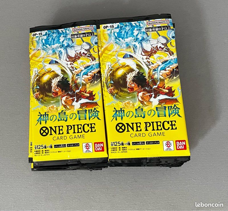 Lot de 23 boosters One Piece Card Game OP15 – Aventure sur l'île divine (image 2)