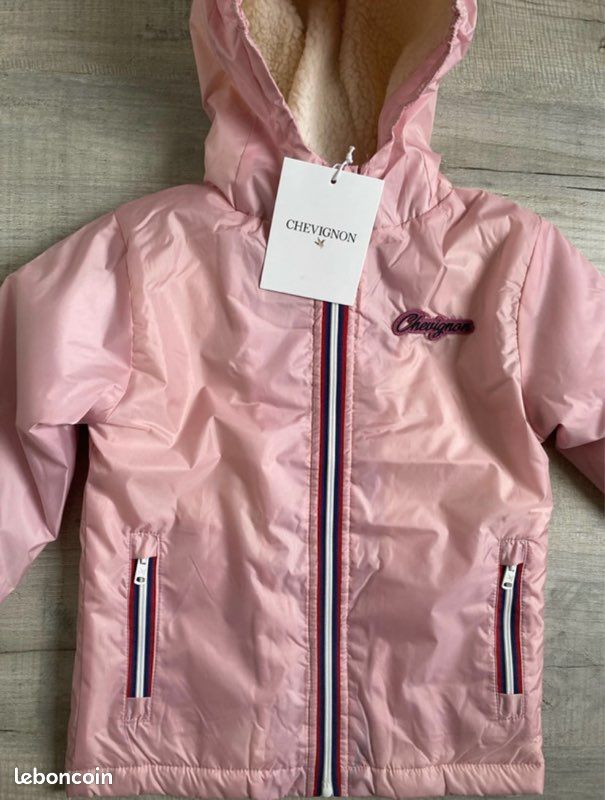 Parka Bébé Chevignon - Taille 12 Mois - Bleu Marine - Capuche Doublée - Pour L'hiver - Neuf Avec étiquettes