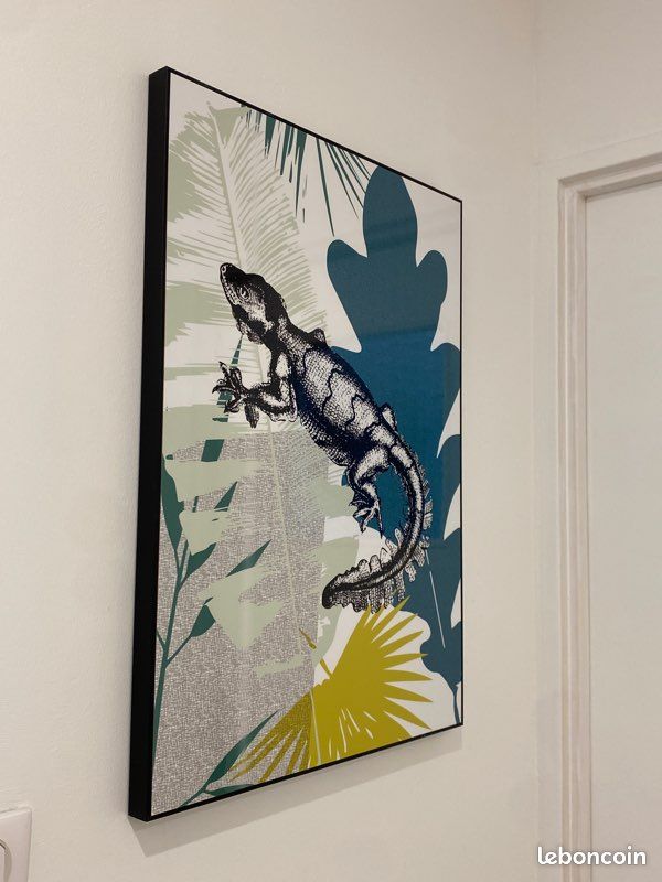 Tableau déco mural lézard / tropical (image 2)