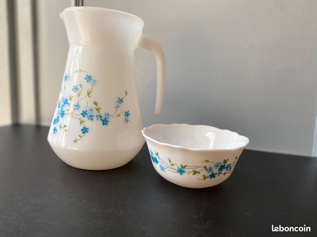 6 ASSIETTES A dessert Vintage Arcopal Veronica Myosotis EUR 20,00 - PicClick DE