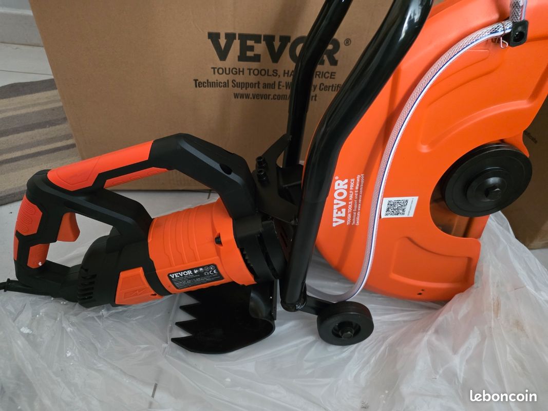 VEVOR Sce à béton électrque, 230 mm, sce crculare pussance élevée 2000 W profondeur de