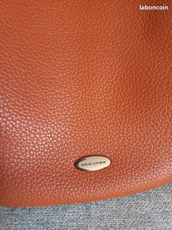 Sac à main / Sac portée épaule David Jones marron cognac (image 1)