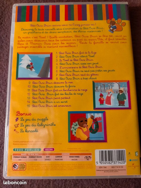 DVD Le Noël de petit ours brun (image 2)