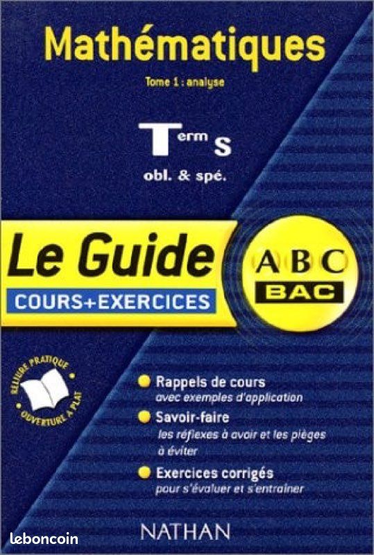 Livre annale Mathématiques S (image 1)
