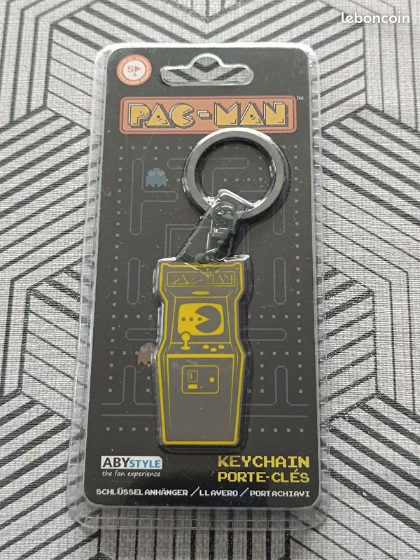 Porte clés PacMan retrogaming neuf sous emballage + donne 1 cadeau surprise offert 😉🎉 (image 1)