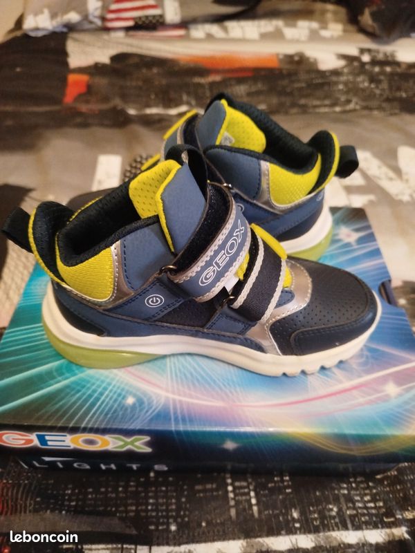 Spiderman Geox Enfant Chaussure Geox Lumineuse Basket Geox