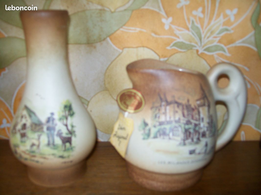 Lot pot et vase en grès (image 1)