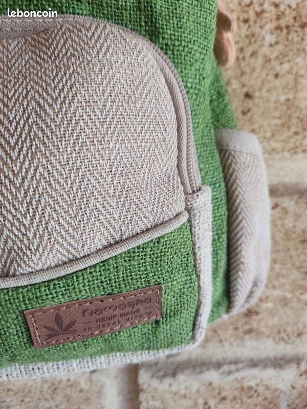 Sac à dos bébé/enfant, en chanvre naturel, Namaska (image 4)