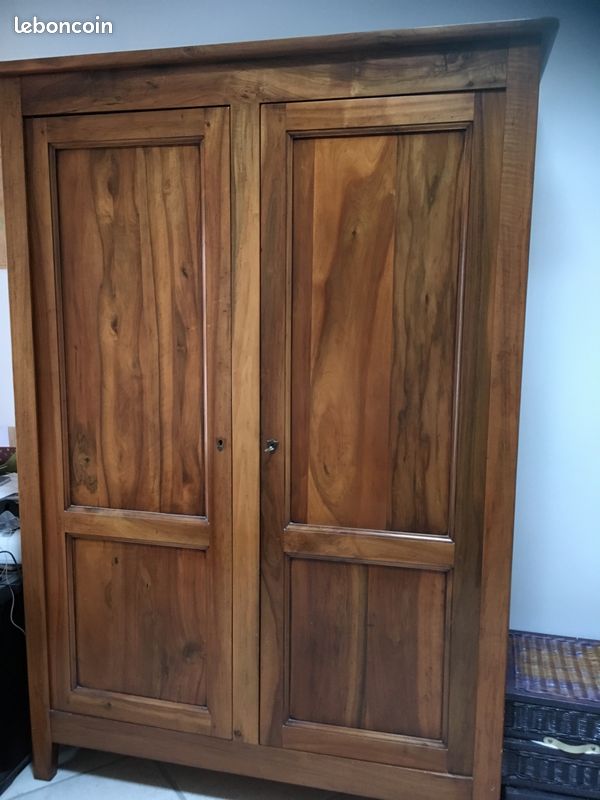 Armoire en noyer 2 portes (image 6)